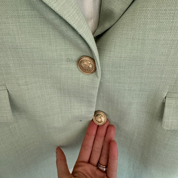 ZARA | Mint Green Oversize Blazer | Medium - Picture 2 of 6